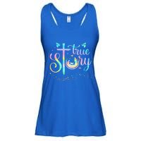 True Story Nativity Christmas Baby Jesus Religious Christian  Ladies Essential Flowy Tank