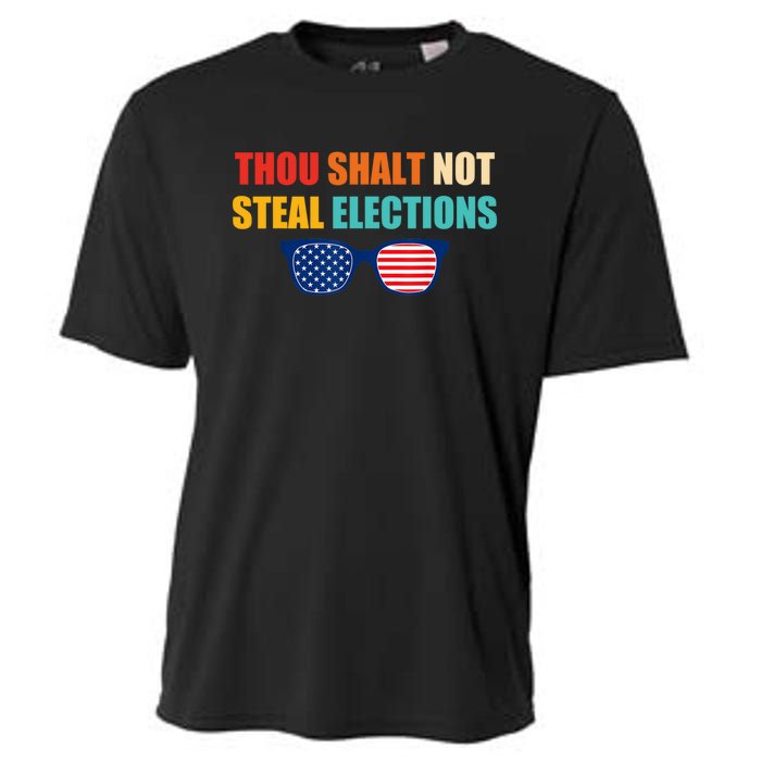 Thou Shalt Not Steal Elections Cooling Performance Crew T-Shirt