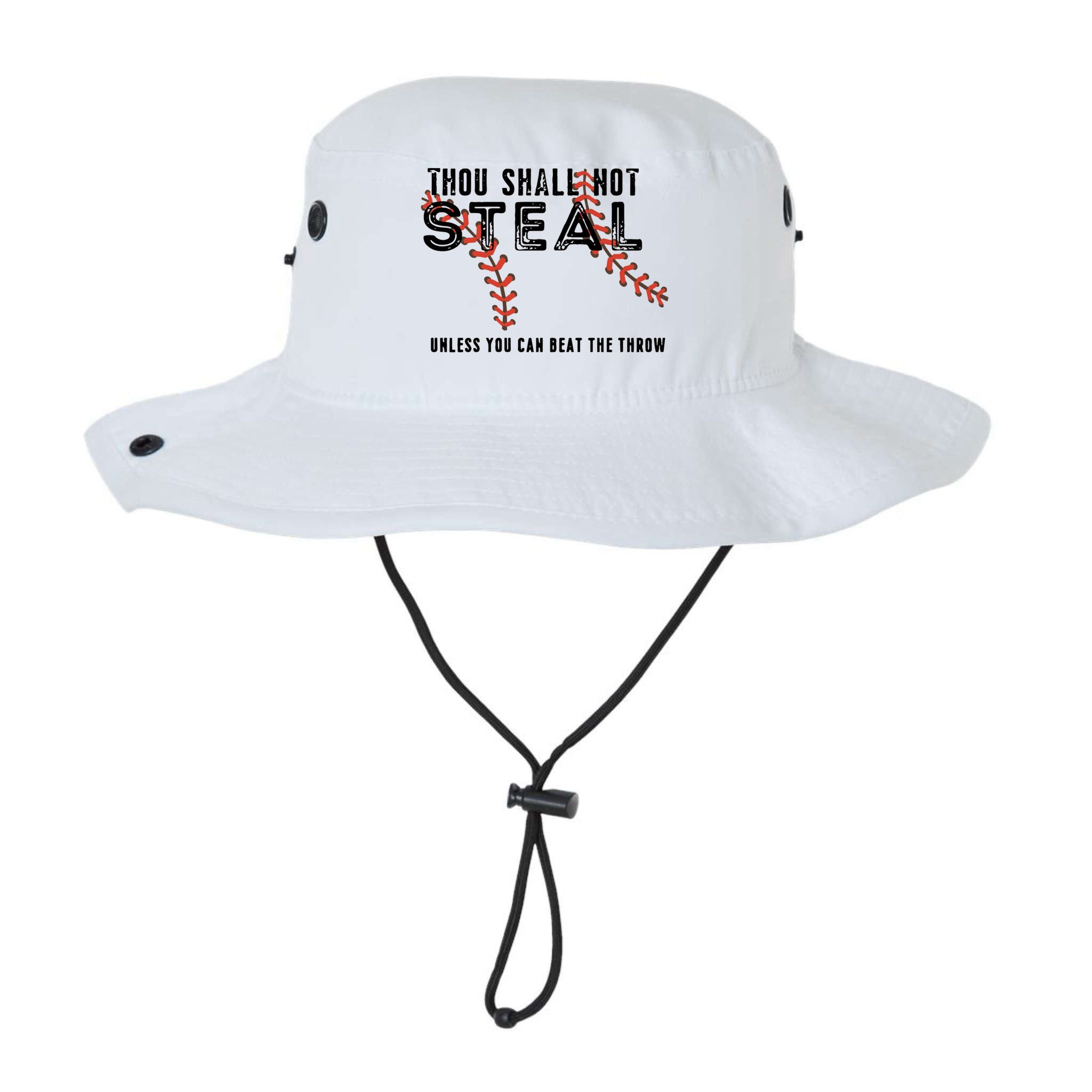 Thou Shall Not Steal Unless You Beat Throw Baseball Lover Gift Bucket Hat