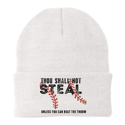 Thou Shall Not Steal Unless You Beat Throw Baseball Lover Gift Beanie