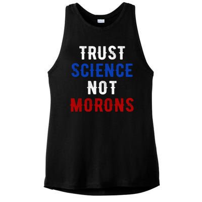 Trust Science Not Morons Ladies PosiCharge Tri-Blend Wicking Tank