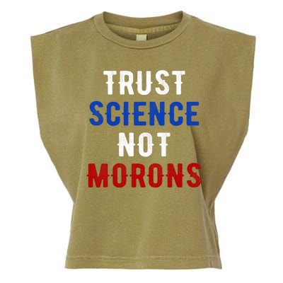 Trust Science Not Morons Garment-Dyed Women's Muscle Tee