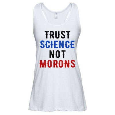 Trust Science Not Morons Ladies Essential Flowy Tank