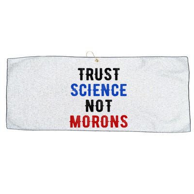 Trust Science Not Morons Large Microfiber Waffle Golf Towel
