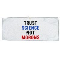 Trust Science Not Morons Large Microfiber Waffle Golf Towel