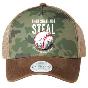 Thou Shall Not Steal Unless You Can Beat The Throw Baseball Legacy Tie Dye Trucker Hat