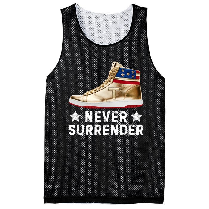 Trump Sneakers Never Surrender Pro Trump Mesh Reversible Basketball Jersey Tank