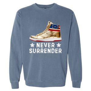 Trump Sneakers Never Surrender Pro Trump Garment-Dyed Sweatshirt