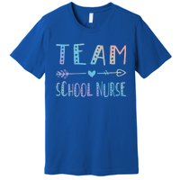 Team School Nurse Health Care Worker Medical Assistant Agent Funny Gift Premium T-Shirt