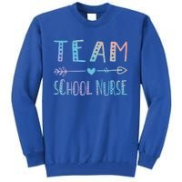 Team School Nurse Health Care Worker Medical Assistant Agent Funny Gift Tall Sweatshirt