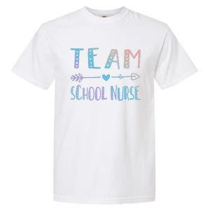 Team School Nurse Health Care Worker Medical Assistant Agent Funny Gift Garment-Dyed Heavyweight T-Shirt