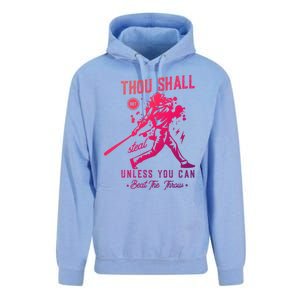 Thou Shall Not Steal Unless You Can Beat The Throw Baseball Gift Unisex Surf Hoodie