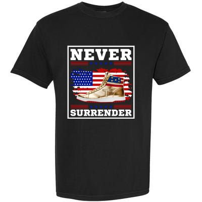 Trump Sneakers Never Surrender Garment-Dyed Heavyweight T-Shirt