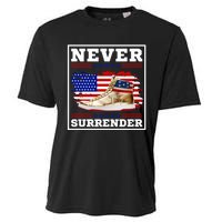 Trump Sneakers Never Surrender Cooling Performance Crew T-Shirt