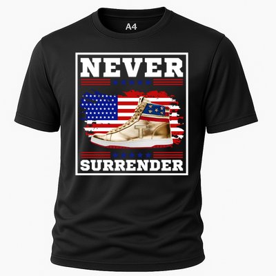 Trump Sneakers Never Surrender Cooling Performance Crew T-Shirt