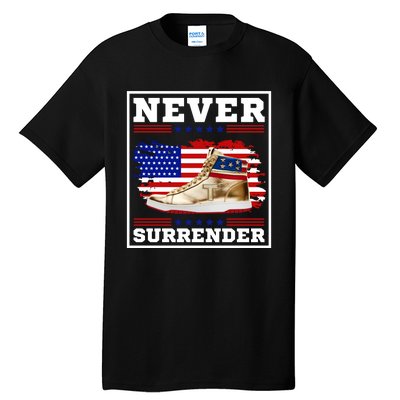 Trump Sneakers Never Surrender Tall T-Shirt