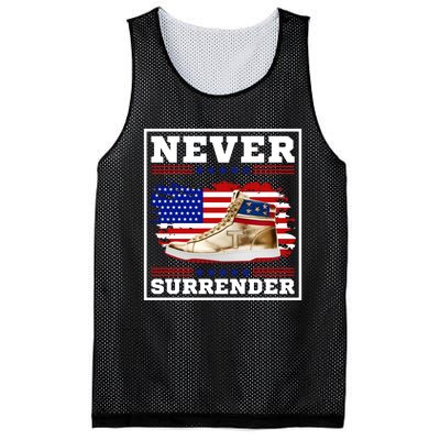 Trump Sneakers Never Surrender Mesh Reversible Basketball Jersey Tank