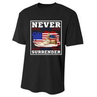 Trump Sneakers Never Surrender Performance Sprint T-Shirt