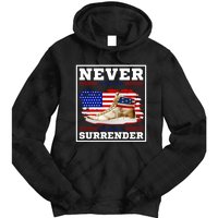 Trump Sneakers Never Surrender Tie Dye Hoodie