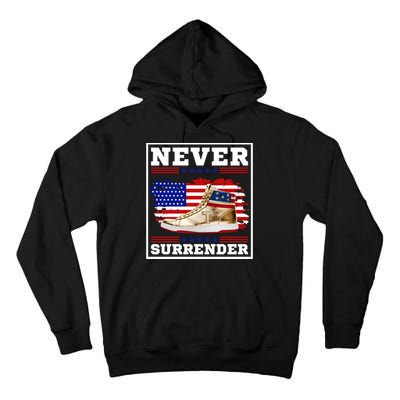 Trump Sneakers Never Surrender Tall Hoodie