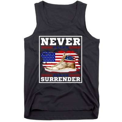 Trump Sneakers Never Surrender Tank Top