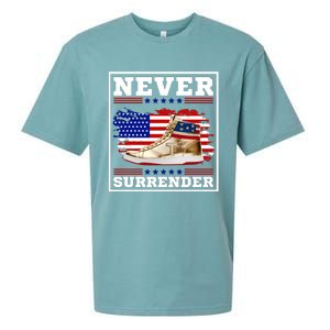 Trump Sneakers Never Surrender Sueded Cloud Jersey T-Shirt