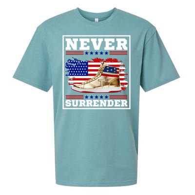 Trump Sneakers Never Surrender Sueded Cloud Jersey T-Shirt