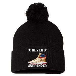 Trump Sneakers Never Surrender Pro Trump Pom Pom 12in Knit Beanie