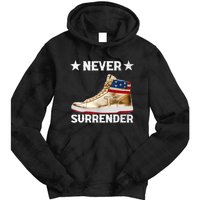 Trump Sneakers Never Surrender Pro Trump Tie Dye Hoodie