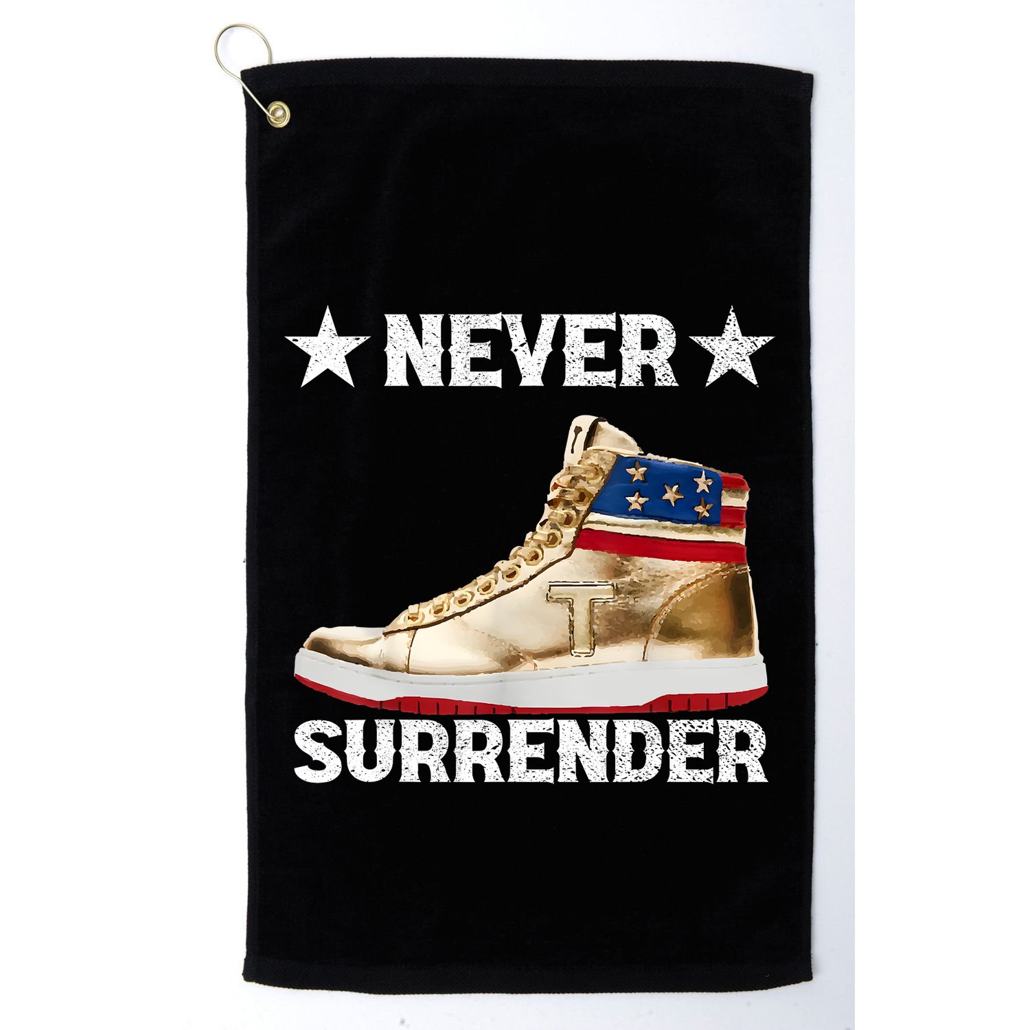 Trump Sneakers Never Surrender Pro Trump Golf Towel