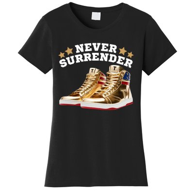 Trump Sneakers Never Surrender Women's T-Shirt