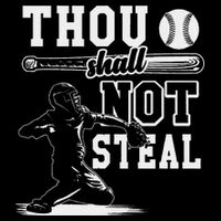 Thou Shalt Not Steal Pitcher Strikeout Baseball Bucket Hat