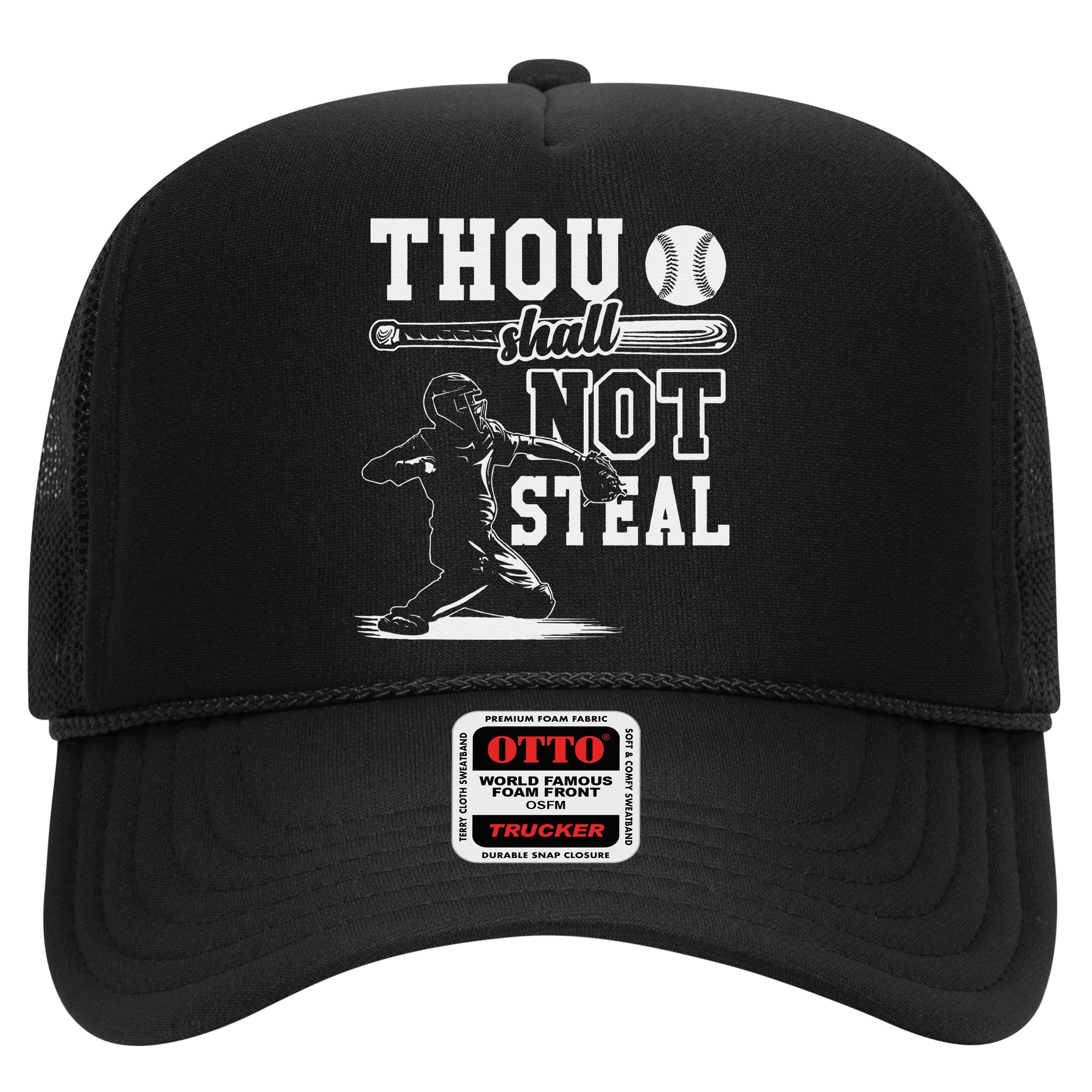 Thou Shalt Not Steal Pitcher Strikeout Baseball Hat