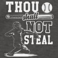 Thou Shalt Not Steal Pitcher Strikeout Baseball Vector Backpack
