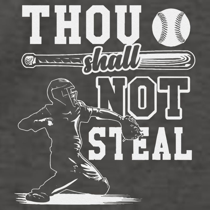 Thou Shalt Not Steal Pitcher Strikeout Baseball Vector Backpack