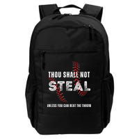 Thou Shall Not Steal Baseball Gift Backpack