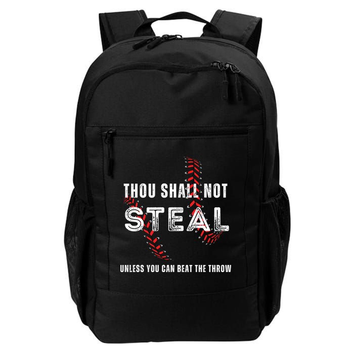 Thou Shall Not Steal Baseball Gift Backpack