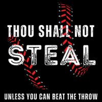 Thou Shall Not Steal Baseball Gift 16 in Basic Backpack