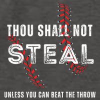 Thou Shall Not Steal Baseball Gift Vector Backpack