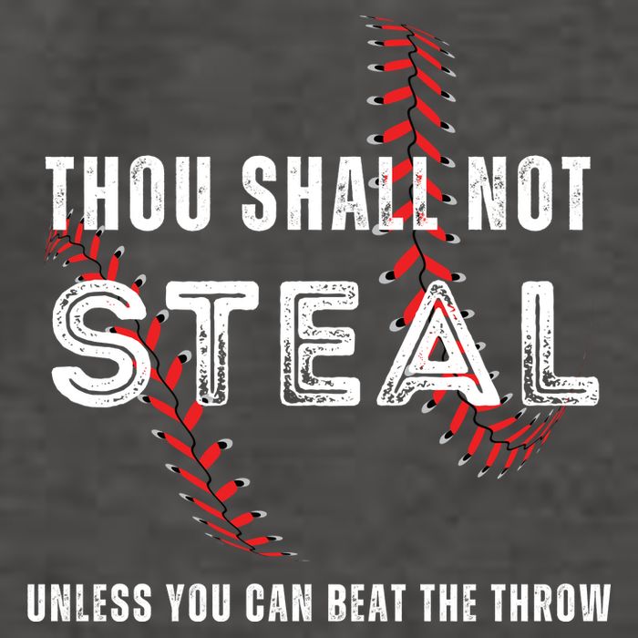 Thou Shall Not Steal Baseball Gift Vector Backpack