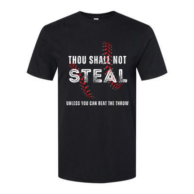 Thou Shall Not Steal Baseball Gift Softstyle® CVC T-Shirt