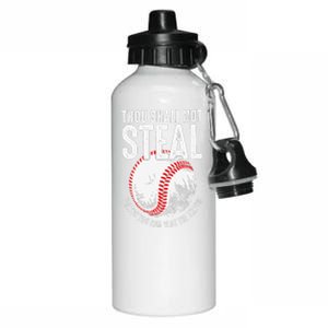 Thou Shall Not Steal Unless You Can Beat The Throw Baseball Aluminum Water Bottle