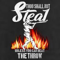 Thou Shall Not Steal Unless You Can Beat The Throw Baseball Funny Gift Adult Drive Performance Visor