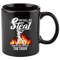 Thou Shall Not Steal Unless You Can Beat The Throw Baseball Funny Gift 11oz C Handle Ceramic Mug