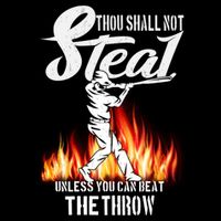Thou Shall Not Steal Unless You Can Beat The Throw Baseball Funny Gift Wool Snapback Cap