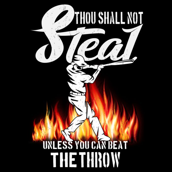 Thou Shall Not Steal Unless You Can Beat The Throw Baseball Funny Gift Wool Snapback Cap