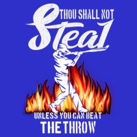 Thou Shall Not Steal Unless You Can Beat The Throw Baseball Funny Gift Zip Tote Bag