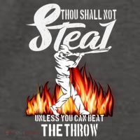 Thou Shall Not Steal Unless You Can Beat The Throw Baseball Funny Gift Vector Backpack
