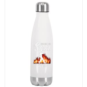 Thou Shall Not Steal Unless You Can Beat The Throw Baseball Funny Gift Stainless Steel Insulated Water Bottle