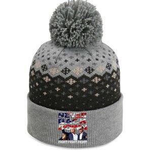 Trump Shooting Never Back Down Fighting The Baniff Cuffed Pom Beanie